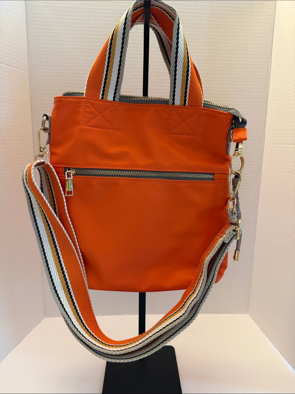Ah-dorned Nylon Crossbody Messenger Tote NWOT